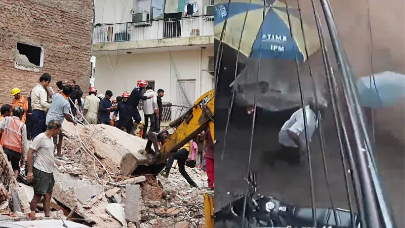 delhi-satya-niketan-pg-building-collapse-rescue-operation-update