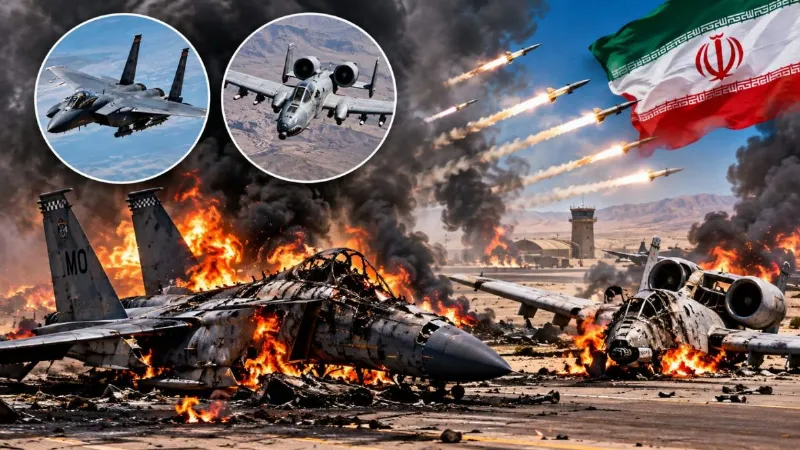 F-15 से लेकर A-10 थंडरबोल्ट तक... ईरानी हमले में अमेरिका को भारी नुकसान, 9 फाइटर जेट हुए तबाह