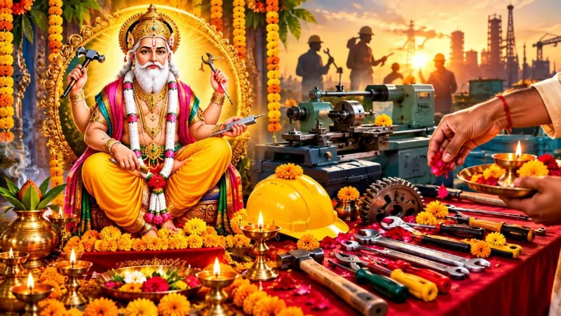 Vishwakarma Puja: विश्वकर्मा पूजा आज, मशीनों और औजारों को ऐसे करें पूजा, इन चीजों का रखें ध्यान