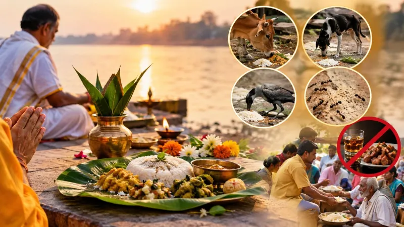 Pitru Paksha 2026: पितृपक्ष में किसे खिलाएं श्राद्ध का भोजन? जानें ब्राह्मण से लेकर पंचबलि तक के नियम