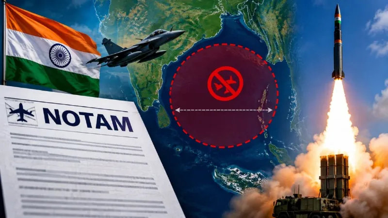 भारत ने जारी किया NOTAM, 600 KM तक नो-फ्लाई जोन... बंगाल की खाड़ी में किस मिसाइल टेस्ट की तैयारी?