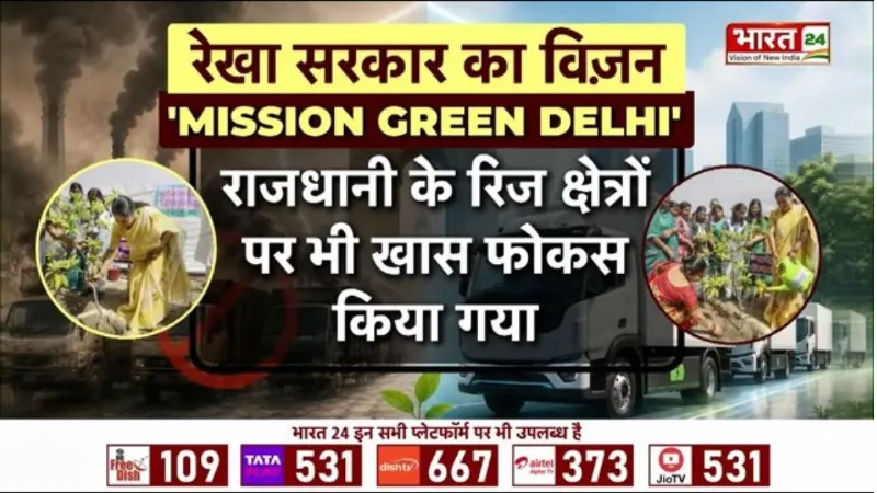 Delhi Pollution News: दिल्ली बनेगी ‘ग्रीन कैपिटल’! 70 लाख पौधों का टारगेट पूरा, सरकार का बड़ा दावा