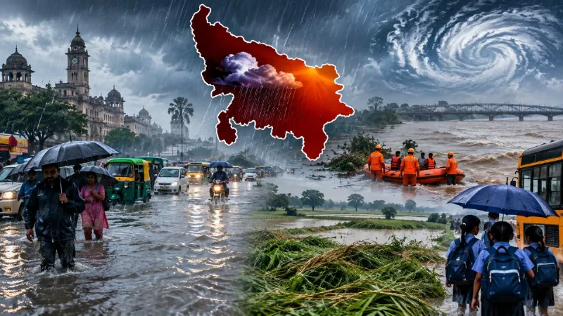 UP Weather: यूपी में आफत की बारिश, नदियां उफान पर, 32 जिलों में बाढ़ का खतरा, कई जगह स्कूल बंद