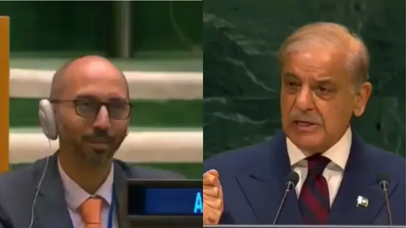 Shehbaz Sharif Operation Sindoor UNGA video of Indian diplomat laughing goes viral
