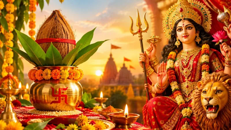 shardiya-navratri-2026-ghatasthapana-date-puja-muhurat-and-rituals