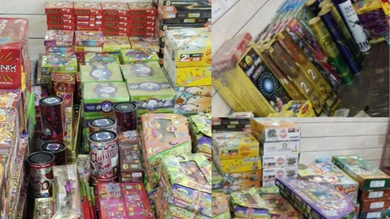 Delhi Crime Branch raids residential area before Diwali seizes illegal firecrackers
