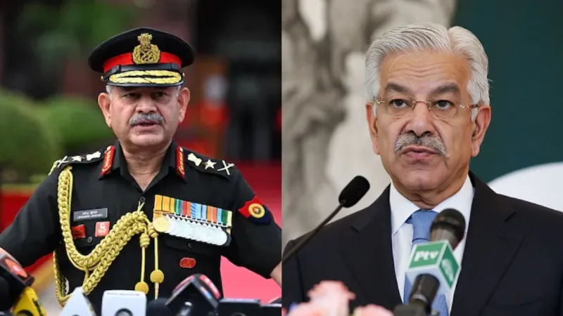 Khwaja Asif upset by Indian Army Chiefs warning