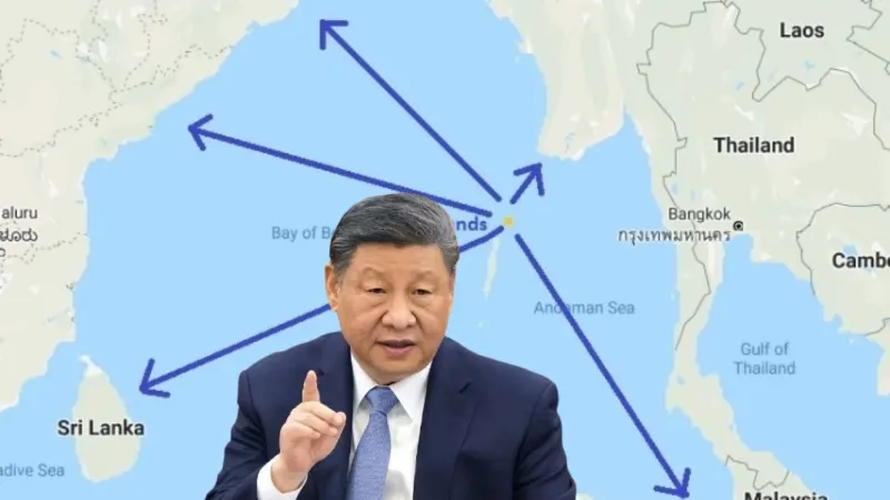China is building a military base on Coco Island near Andaman