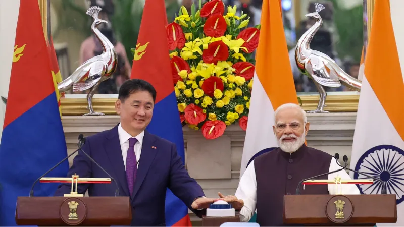 भारत-मंगोलिया संबंधों में नया अध्याय, PM मोदी और राष्ट्रपति खुरेलसुख के बीच 6 समझौते; मुफ्त ई-वीजा और ऊर्जा सहयोग पर जोर