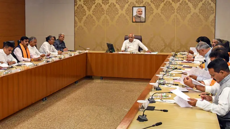 reshuffle in Gujarat government 16 ministers except Chief Minister Bhupendra Patel resign