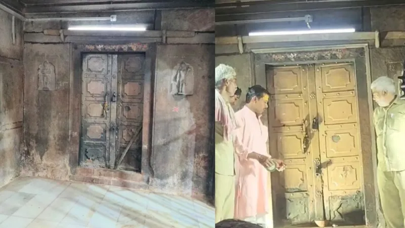 mysterious basement of Banke Bihari temple opened after 54 years search treasure begins