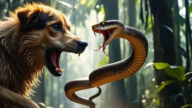 Kerala Dog fights cobra to save owner s life kills the snake