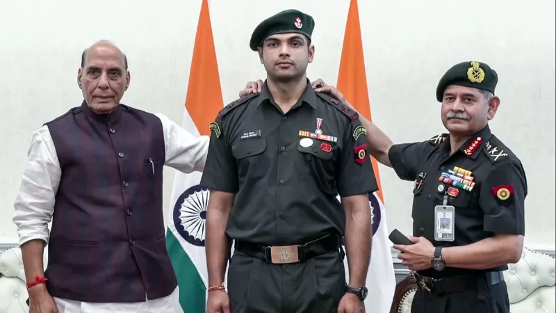 Olympic gold medalist Neeraj Chopra becomes Lieutenant Colonel