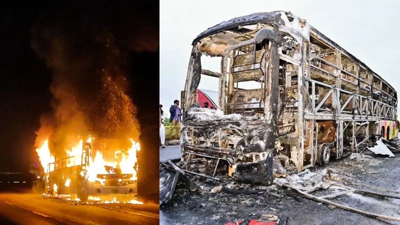 Buses Catch Fire Rule Violations Turn Sleeper Buses into Death Traps Causes and Solutions