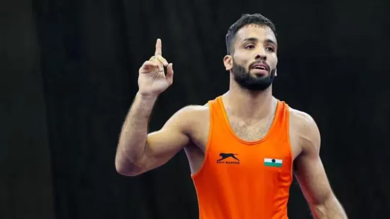 Sujeet Kalkal Wins Gold Medal At Asian Games Wrestling