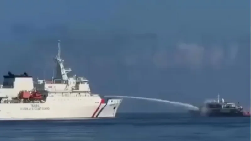 Chinese spy ship surrounded near Taiwan Philippines deploys its largest vessel and aircraft