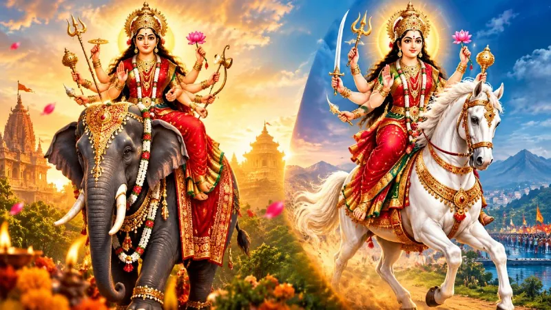 shardiya-navratri-2026-maa-durga-elephant-horse-vahan