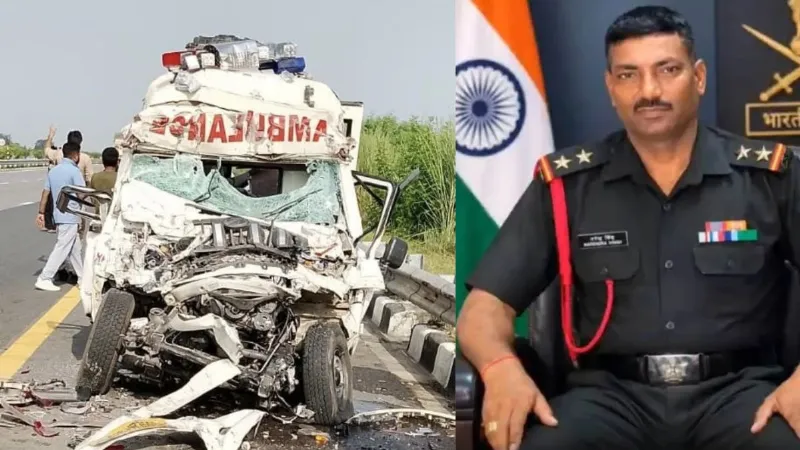 Purvanchal Expressway in Sultanpur district Uttar Pradesh Road Accident