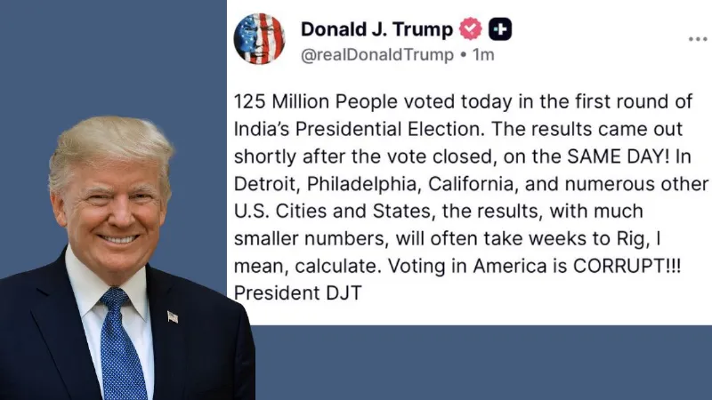 Donald Trump wrote India instead of Brazil For Presidential Election