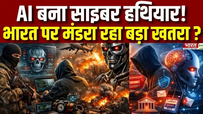 AI Cyber Attack : AI बना साइबर हथियार! भारत पर मंडरा रहा सबसे बड़ा खतरा? AI Cyber Attack : AI बना साइबर हथियार! भारत पर मंडरा रहा सबसे बड़ा खतरा?
