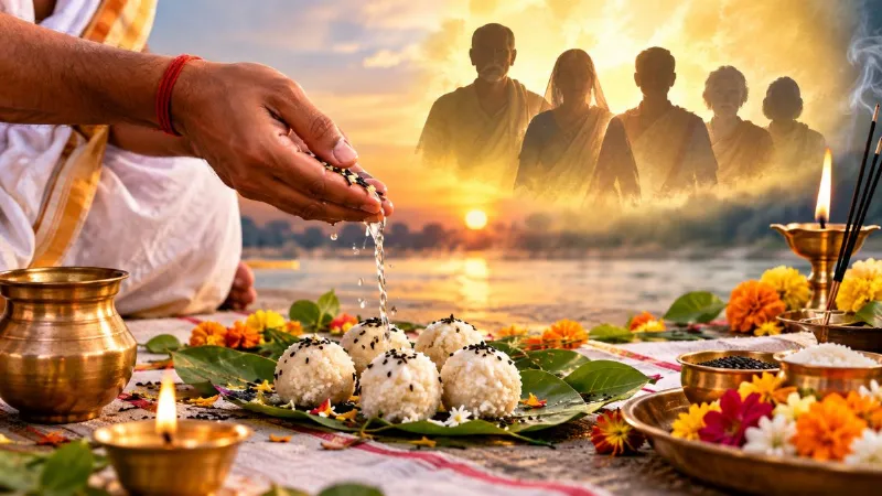 आज है एकादशी तिथि का श्राद्ध, पितरों की शांति के लिए ऐसे करें पिंडदान-तर्पण, जानें कुतुप मुहूर्त आज है एकादशी तिथि का श्राद्ध, पितरों की शांति के लिए ऐसे करें पिंडदान-तर्पण, जानें कुतुप मुहूर्त