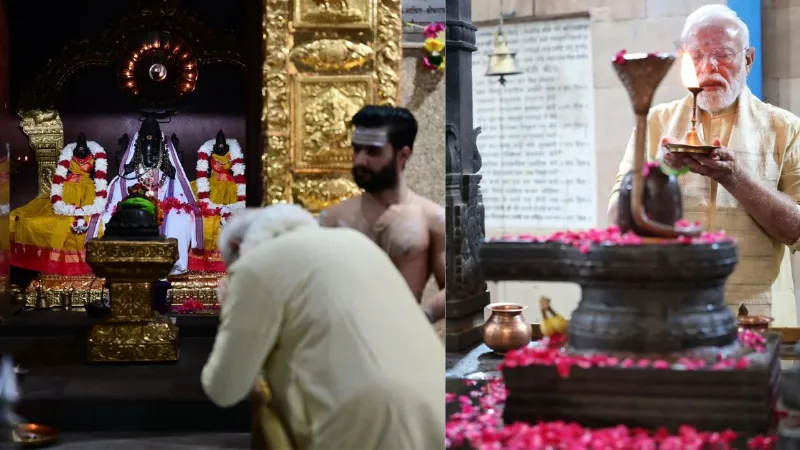 सार्वजनिक जीवन के 25 साल पूरे होने पर श्री विनायक मंदिर पहुंचे PM Modi, पूजा-अर्चना कर लिया आशीर्वाद