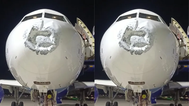 17 हजार फीट की ऊंचाई पर Indigo फ्लाइट पर गिरी बिजली! विमान की नोज क्षतिग्रस्त; लखनऊ में इमरजेंसी लैंडिंग
