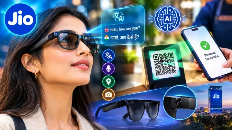 Jio smart glasses with AI and live translation UPI Payment Features
