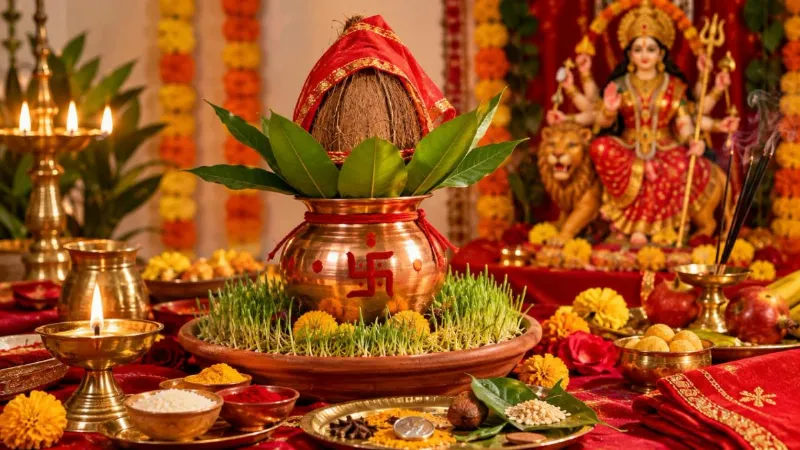 Shardiya Navratri 2026 Kalash Sthapana Muhurat Puja Vidhi Guide