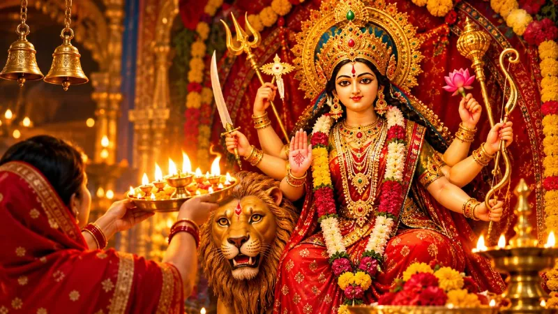 Ambe Tu Hai Jagdambe Kali Aarti Lyrics Navratri 2026