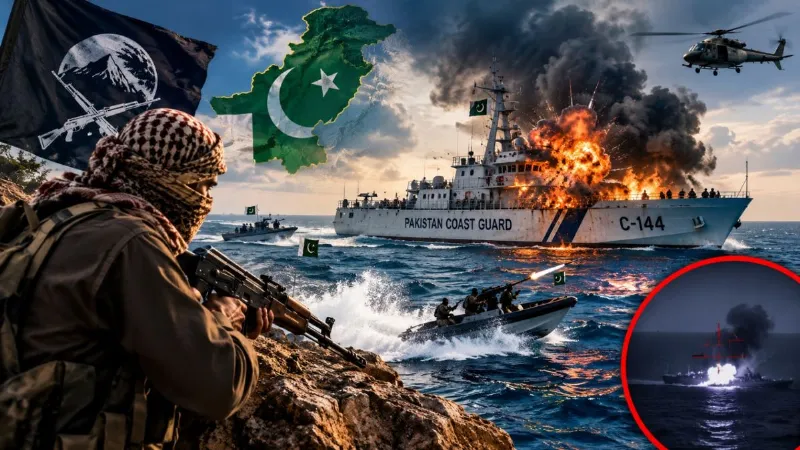 Pakistan attacked at sea too BLA targeted Coast Guard personnels