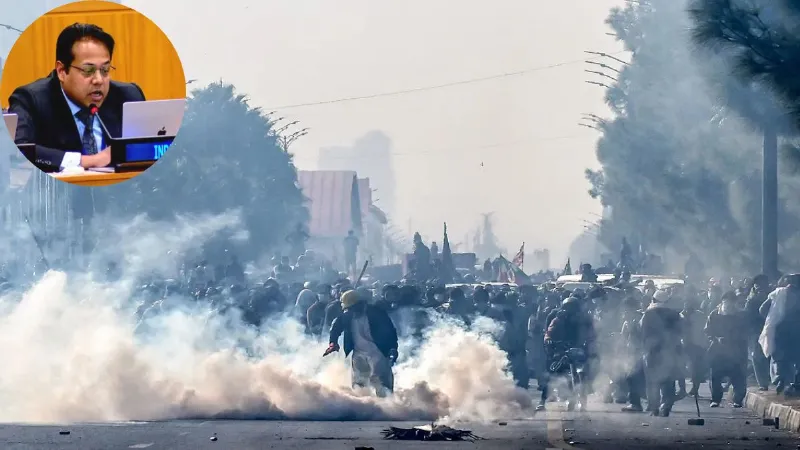 Pakistan account for the deaths of protesters in PoK India at the UN
