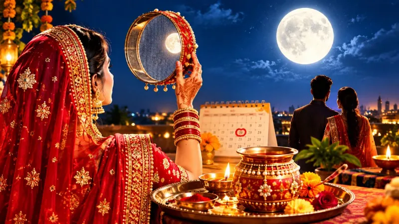 karwa-chauth-2026-date-puja-muhurat-moonrise-time-guide
