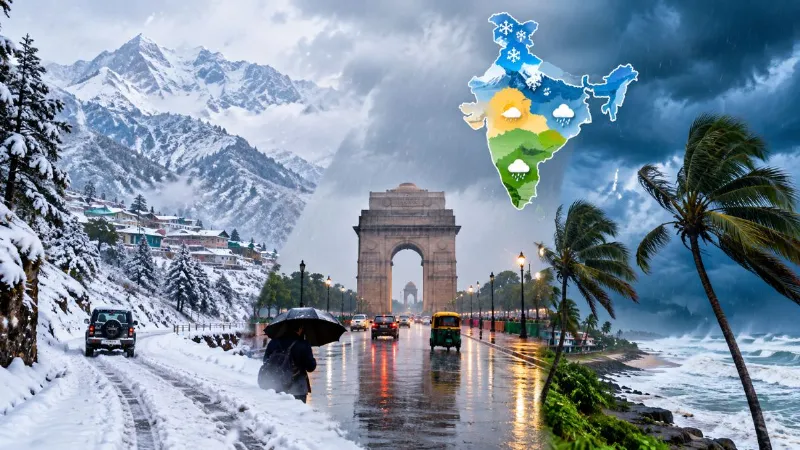 Kal Ka Mausam: पहाड़ों पर बर्फबारी से कांपेगा उत्तर भारत! दिल्ली-NCR से दक्षिण भारत तक कैसा रहेगा मौसम?