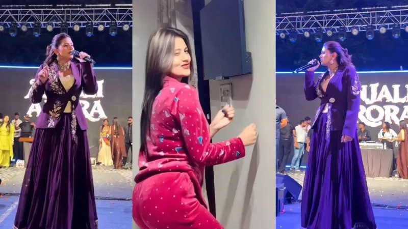 Why did Anjali Arora get upset when the Kacha Badam song played
