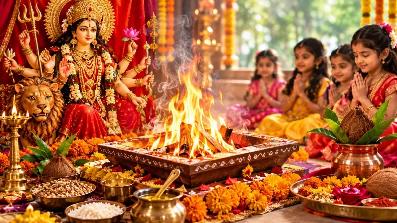 Navratri Havan Vidhi Mantra Samagri Puja Guide 2026
