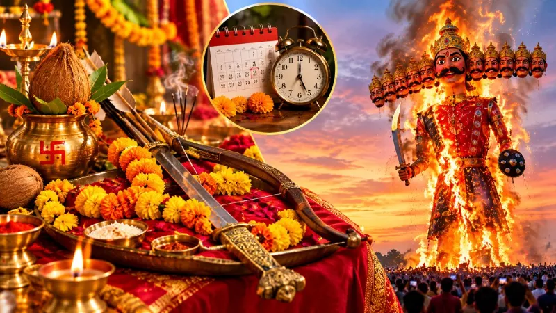 shastra-puja-muhurat-2026-dussehra-puja-ravan-dahan