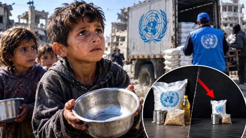 Food shortages in Gaza People Face Starvation UN Cuts Food Aid