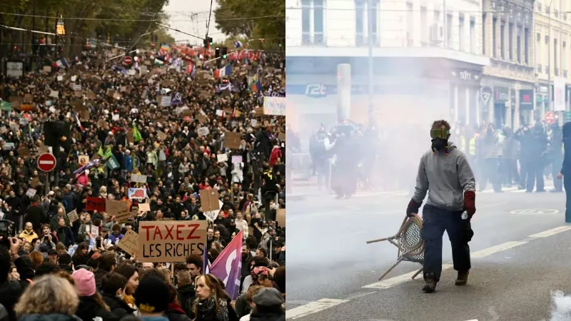 Europe Protests France Albania Italy Spain Portugal Unrest