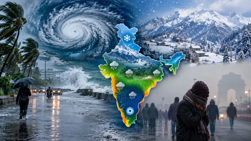 Kal Ka Mausam: चक्रवाती तूफान, मूसलाधार बारिश... 26 अक्टूबर से देश के मौसम में होगा बड़ा बदलाव
