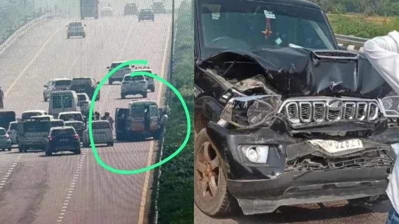 rahul-gandhi-convoy-vehicles-collide-purvanchal-expressway-sultanpur-visit