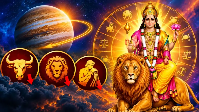 Guru Gochar: 31 अक्टूबर को सिंह राशि में प्रवेश करेंगे गुरु, वृषभ समेत 3 राशियों की बढ़ सकती हैं मुश्किलें!