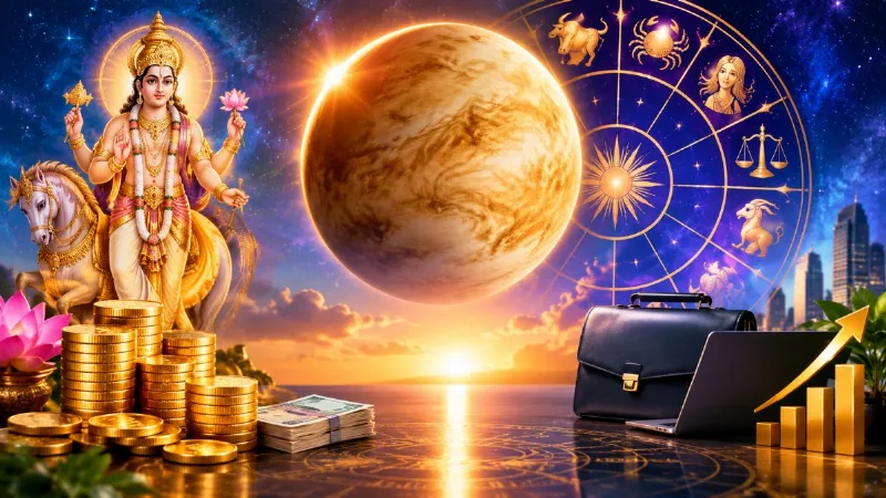 Shukra Uday 2026: शुक्र उदय से चमकेगी इन 5 राशियों की किस्मत, करियर से कमाई तक मिल सकते हैं शुभ संकेत Shukra Uday 2026: शुक्र उदय से चमकेगी इन 5 राशियों की किस्मत, करियर से कमाई तक मिल सकते हैं शुभ संकेत