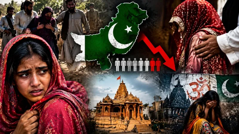 पाकिस्तान में हिंदुओं पर अत्याचार! 14 से घटकर 2 फीसदी पर पहुंची आबादी, जबरन शादी और धर्मांतरण के आरोप
