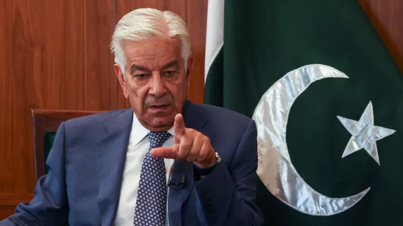 Khwaja Asif accused India of supporting Taliban