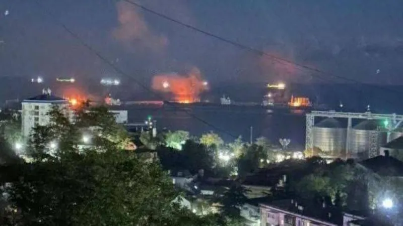 यूक्रेन का रूस पर अब तक का सबसे बड़ा ड्रोन अटैक, ब्लैक सी पोर्ट में भीषण आग से मचा हड़कंप