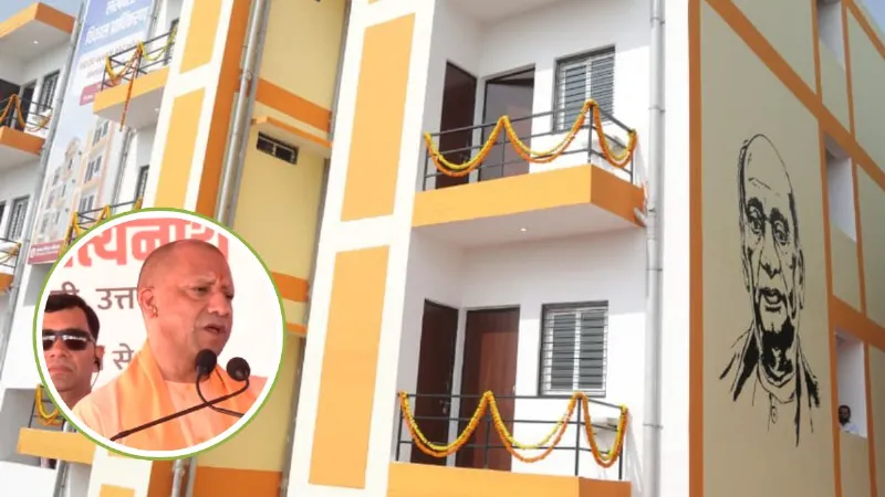 CM Yogi Allocate flats on mukhtar ansari land warning to mafia