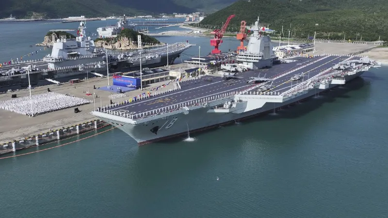 China s third aircraft carrier Fujian joins the navy