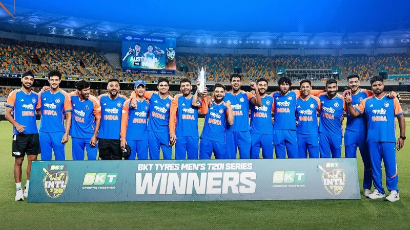 Did Team India receive prize money for winning the T20 series against Australia