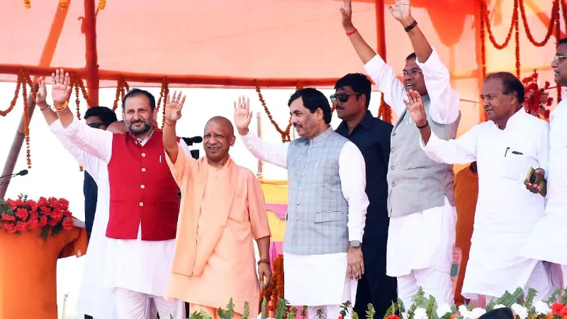 When EVMs will be counted on November 14 CM Yogi targeted the opposition in the meeting in Supaul